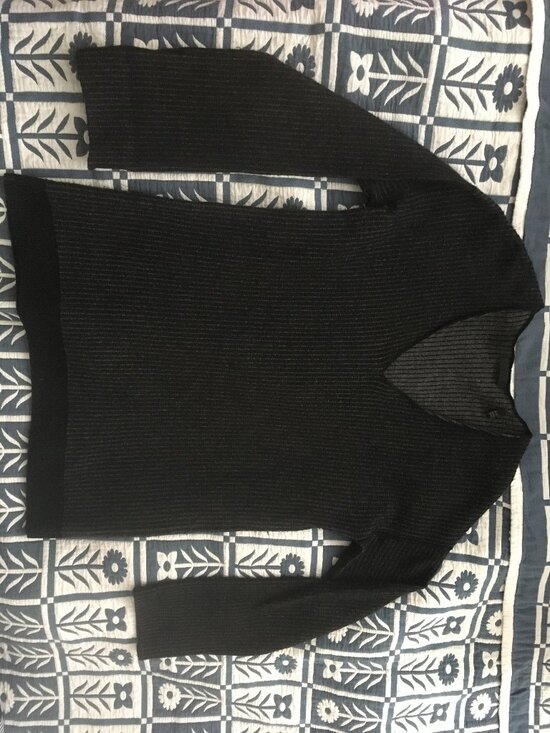 ATM wool and cashmere sweater (gray stripe, size XS) - Picture 6 of 12